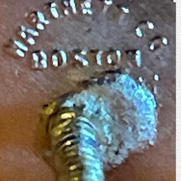 Fuller Boston Employee Service Vintage Pin BACK Tie Tack Lapel Pin Gold Tone - Picture 4 of 7